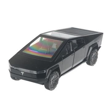 Машина металл tesla cybertruck 13,7см, дв, инер,глянцевый черн.