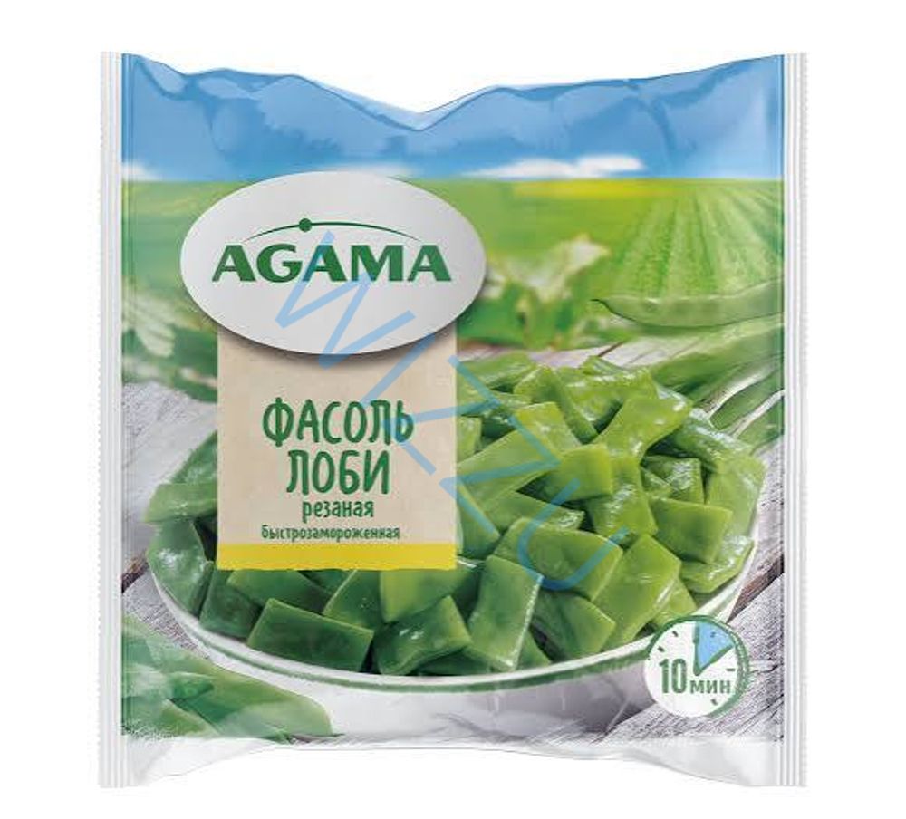 Лоби фасоль резаная 400гр AGAMA 1/14