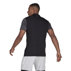 Мужское поло теннисное Adidas Club Polo - black/grey six/white