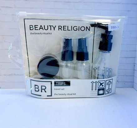 Дорожный набор пустых флаконов для косметики BEAUTY RELIGION Trips (the beauty ritual kit)