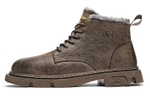 Jeep Microfiber Leather Short Combat Boots Men"s Khaki