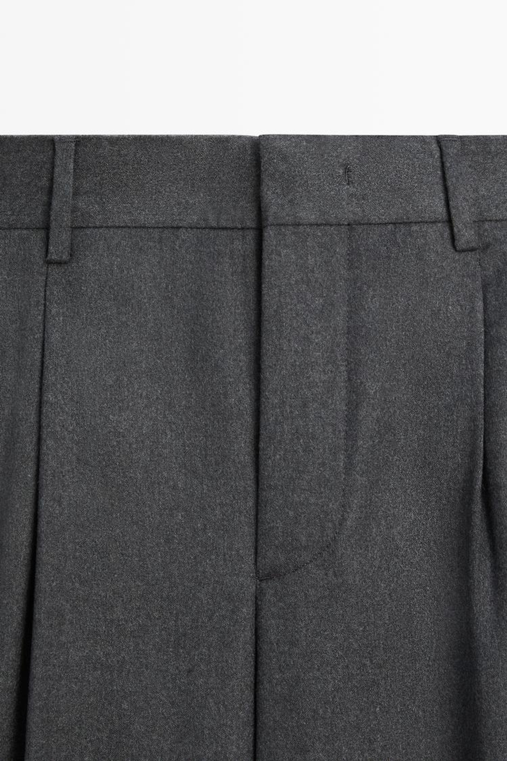 Massimo Dutti Костюмные брюки из 100% шерсти, светло-серый