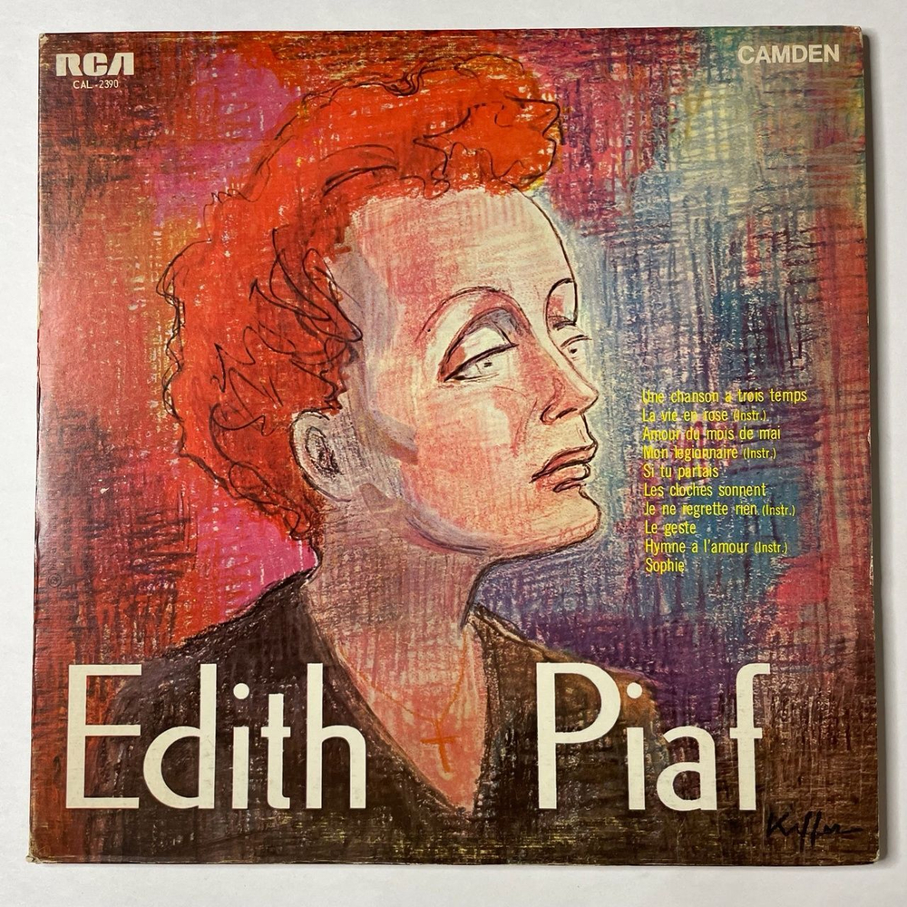 Винтажная виниловая пластинка LP Edith Piaf Эдит Пиаф (Canada 1969)