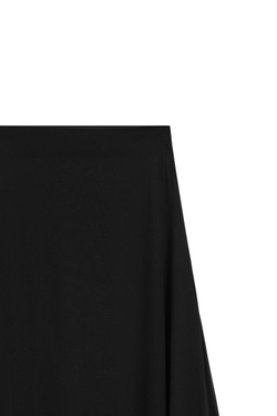 Massimo Dutti Асимметричная полупрозрачная юбка миди - Limited Edition, черный