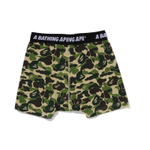 A Bathing Ape Bathing Ape Boxer Briefs Boxer Шорты Letter зеленый