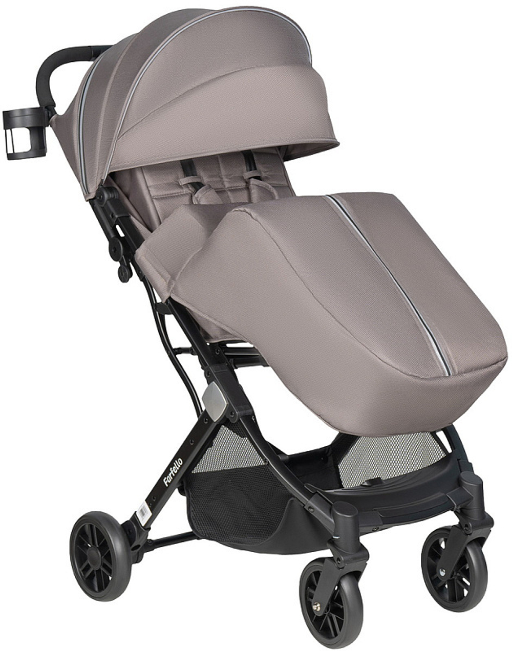 Kоляска детская прогулочная Farfello Comfy Go Comfort (Grey Black Chrome/Серый на черном хроме CG-30