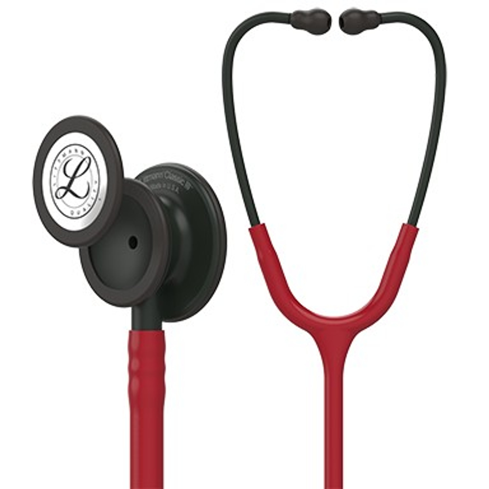 Стетоскоп Littmann Classic III, трубка цвета бургунди, 69 см, черн. акуст.гол.