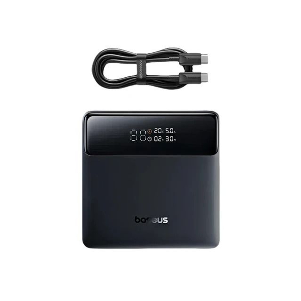 Внешний аккумулятор повербанк чёрный Power Bank 20000mAh 100W BASEUS
