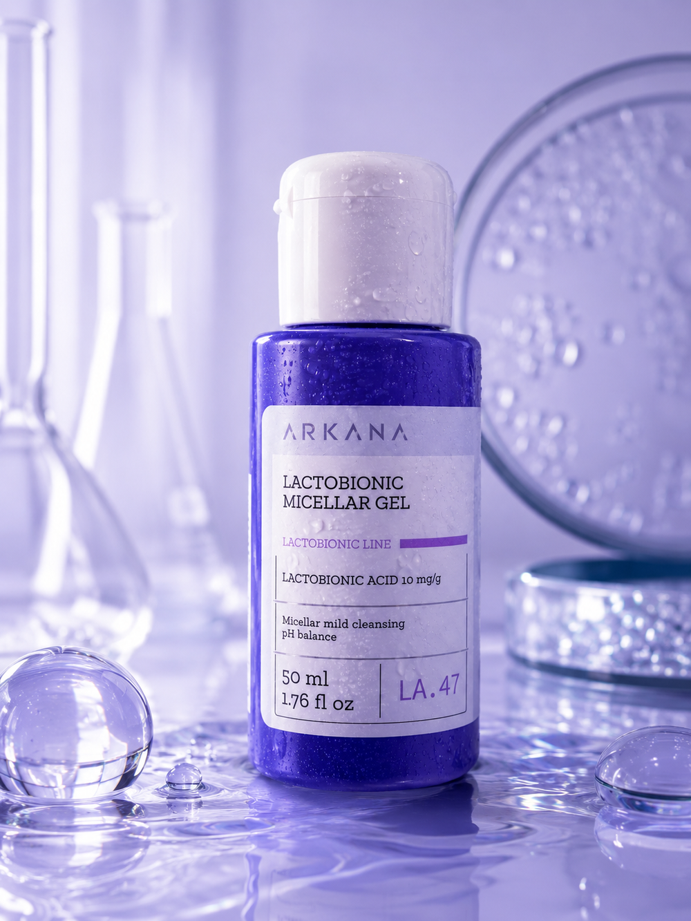 Lactobionic Micellar Gel - Увлажняющий и регенерирующий гель с лактобионовой кислотой, 50 мл