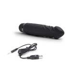 Черный вибратор-реалистик 6.5 Girthy Realistic Vibrator - 19 см. (Цвет: черный)