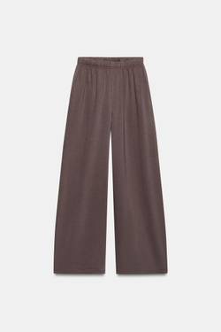 ZARA БРЮКИ-ДЖОГГЕРЫ СВОБОДНОГО КРОЯ, КОРИЧНЕВЫЙ