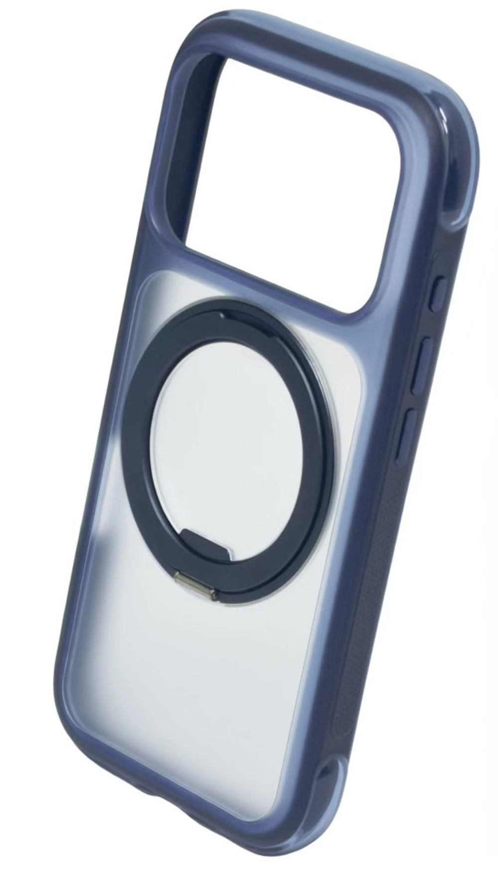 Накладка для i-Phone 17 Pro Keephone Monica Airbag Pro сине-прозрачный