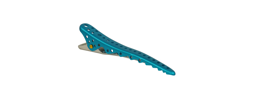 Зажимы Y.S.Park  Shark Clip YS-13*2 (2 шт.) светло-голубой металлик