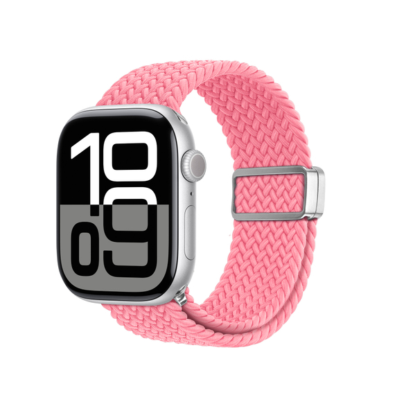 Эластичный ремешок розового цвета (Hot Pink) для смарт часов Apple Watch размером 38, 40, 41 и 42MM, серия Mixture Ultra Series от Dux Ducis
