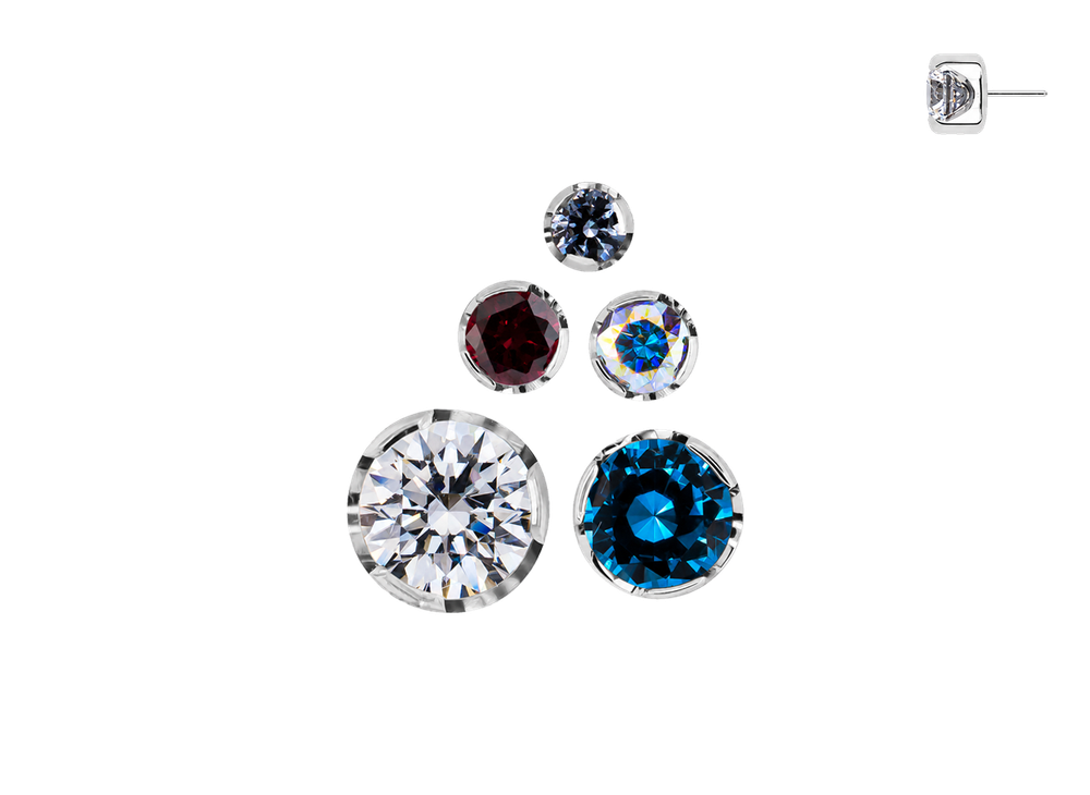 Безрезьбовой топ Prong-set Gem End