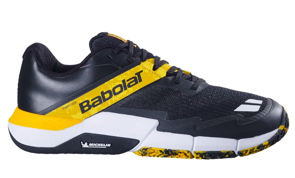 Мужские кроссовки для падела Babolat Movea 2 - black/saffron