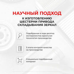 Ремкомплект механизма складывания зеркал Honda CIVIC (IV) [Кузов: EF] 1987-1991 (Z-3)
