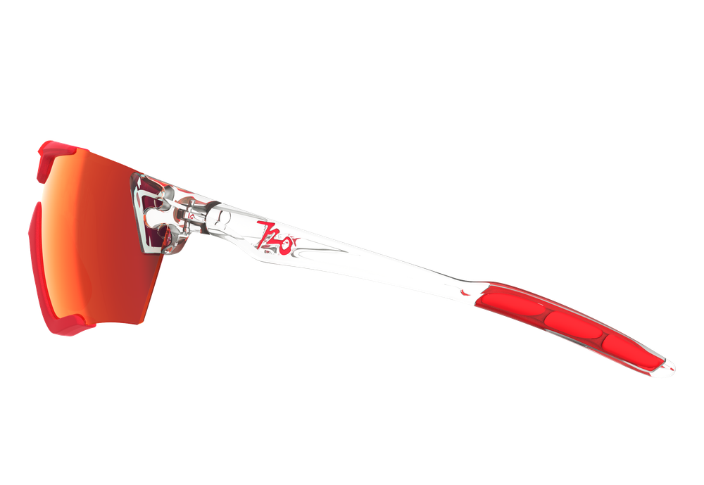 Спортивные очки 720armour Kamikaze Pro / Translucent Cool Vista Temple Red Rubber / Matte Carmine Gasket / HC Red Black Lens