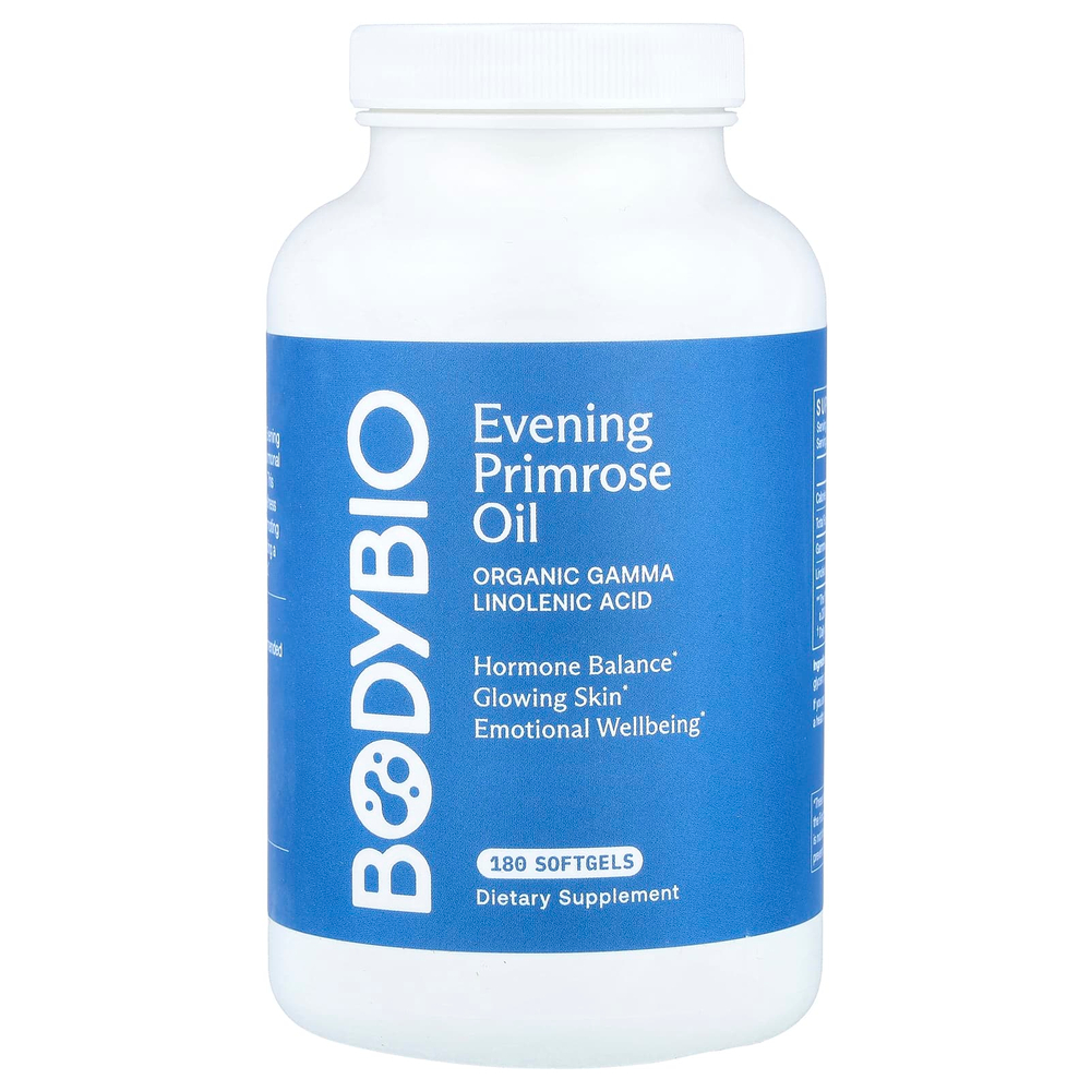 BodyBio, масло первоцвета вечернего, 180 капсул