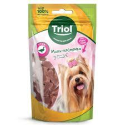 Лакомство для мини-собак "мини косточки из утки", 50г, Triol