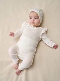 Боди с крылышками "Молоко" из ажурного хлопка 0+