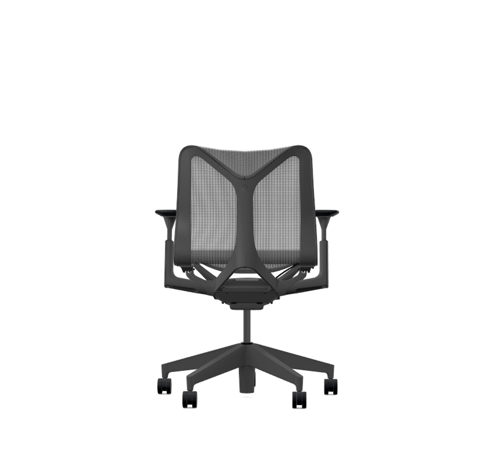 Кресло Herman Miller Cosm, низкая спинка, цвет Graphite, регулируемые подлокотники