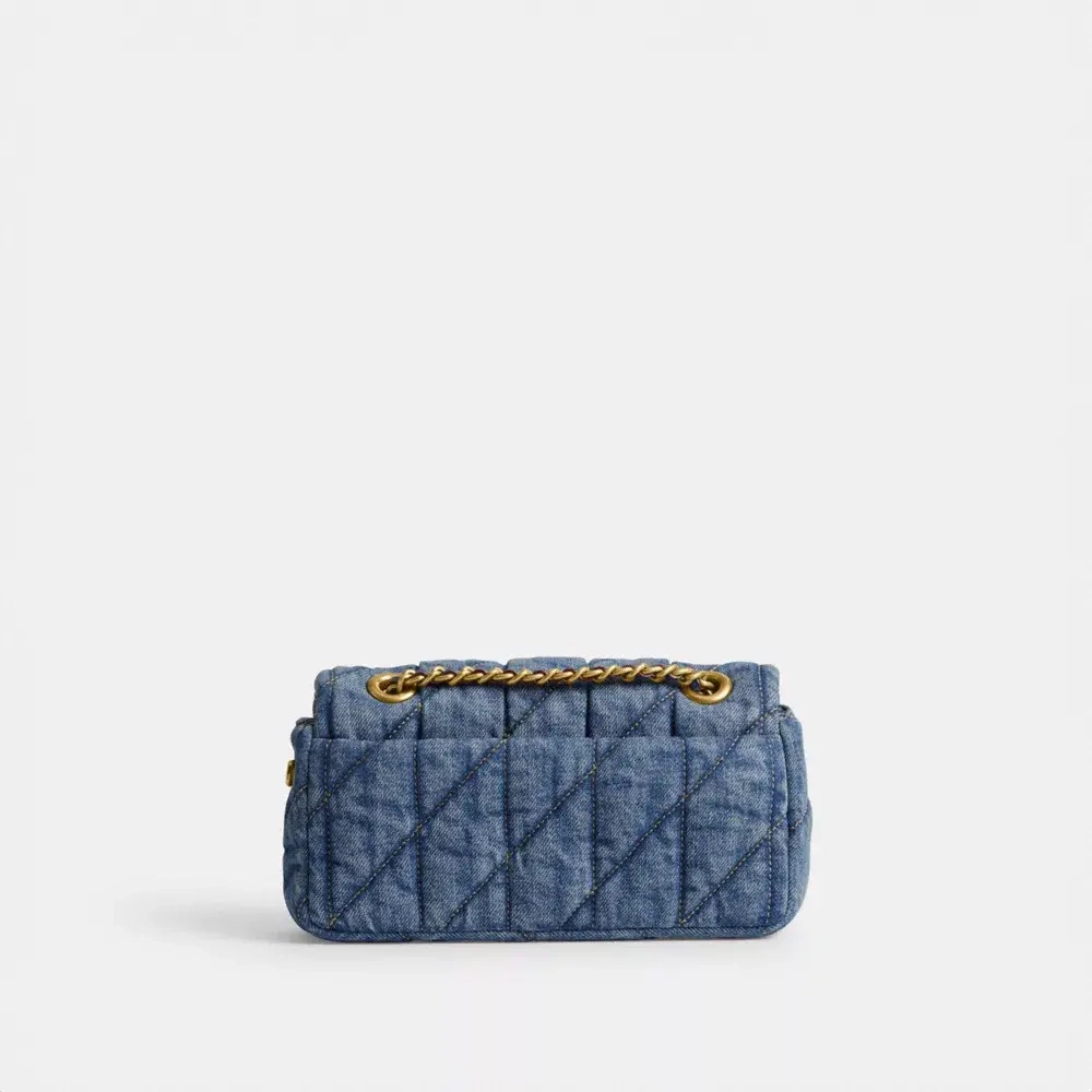 COACH СУМКА ЧЕРЕЗ ПЛЕЧО TABBY 20 С МЯГКОЙ ПОДКЛАДКОЙ, ИНДИГО