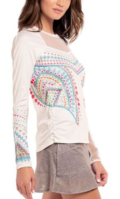 Женская теннисная футболка (dł. Рукава) Lucky in Love Desert Vibes Long Sleeve - white