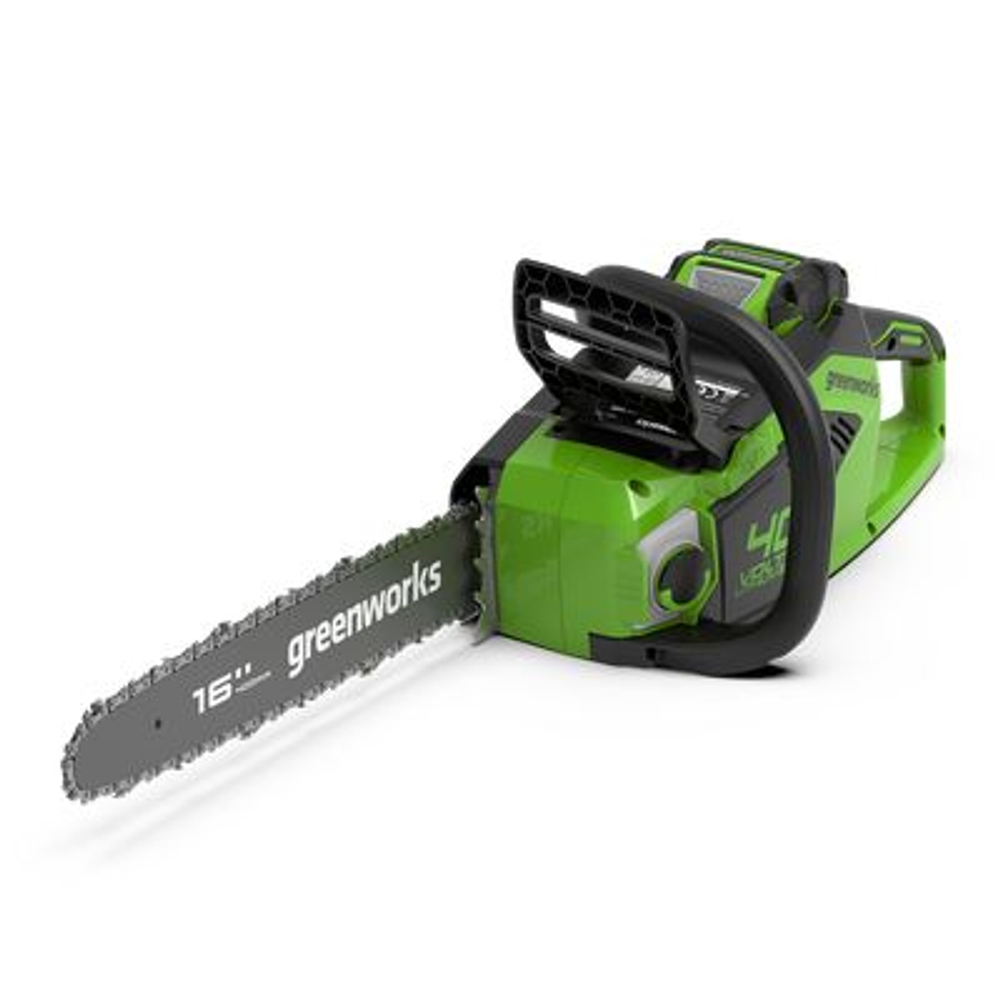 Пила аккумуляторная цепная Greenworks , 2005807UA, 40V, 40 см, бесщеточная, до 1,8 КВт, с 1хАКБ 2Ач и ЗУ