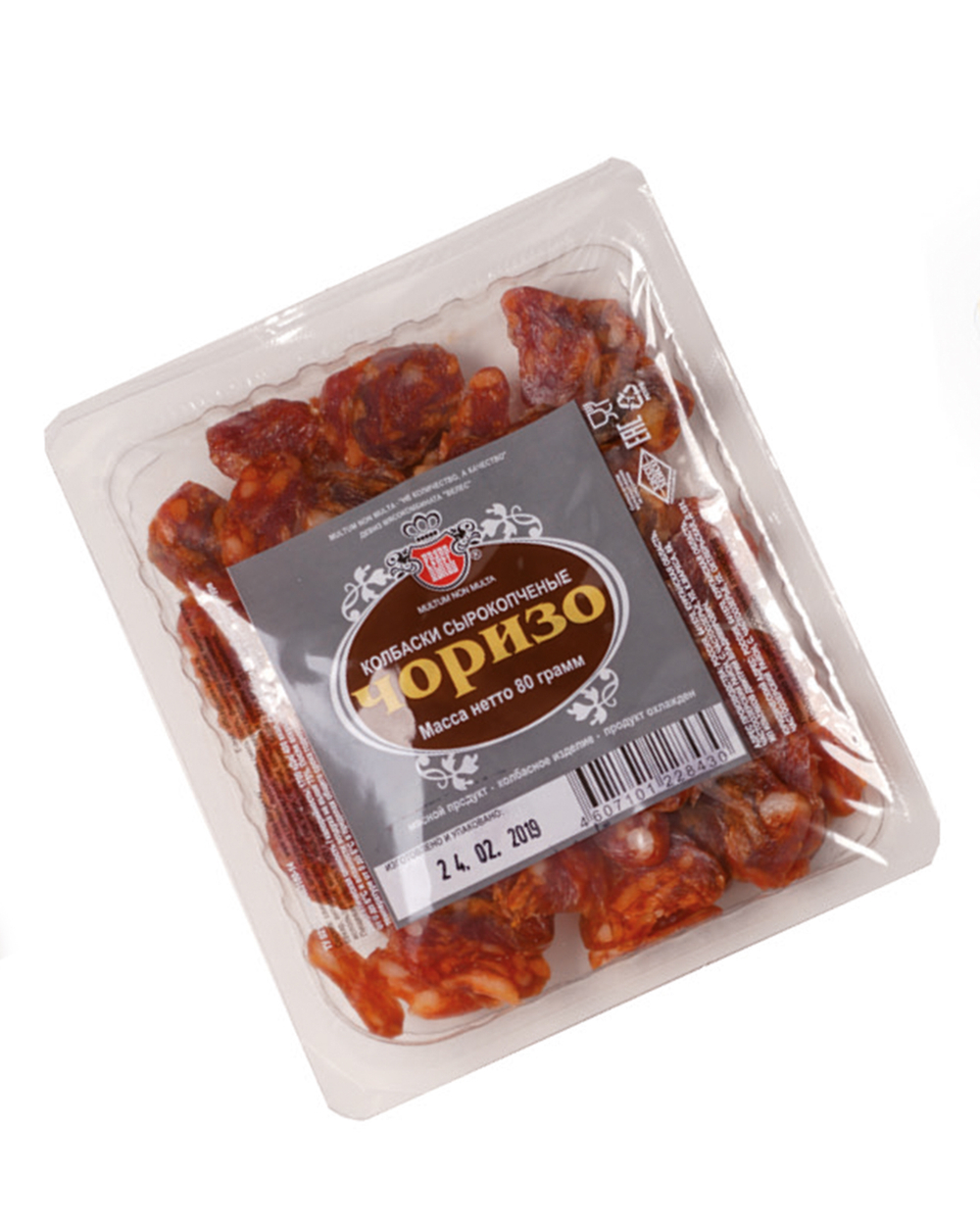Чоризо с\к нарезка 90 г (20)