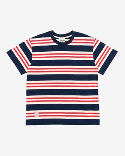 Футболка SS23 Stripes White/Navy/Red Белый/синий