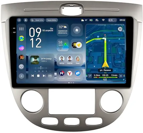 Магнитола для Chevrolet Lacetti хэтчбек (климат) - Teyes CC4-PRO монитор 9.5" 2K QLED на Android 13, Быстрейшая, Snapdragon 778G, ИИ, CarPlay, DSP, 4G SIM-слот