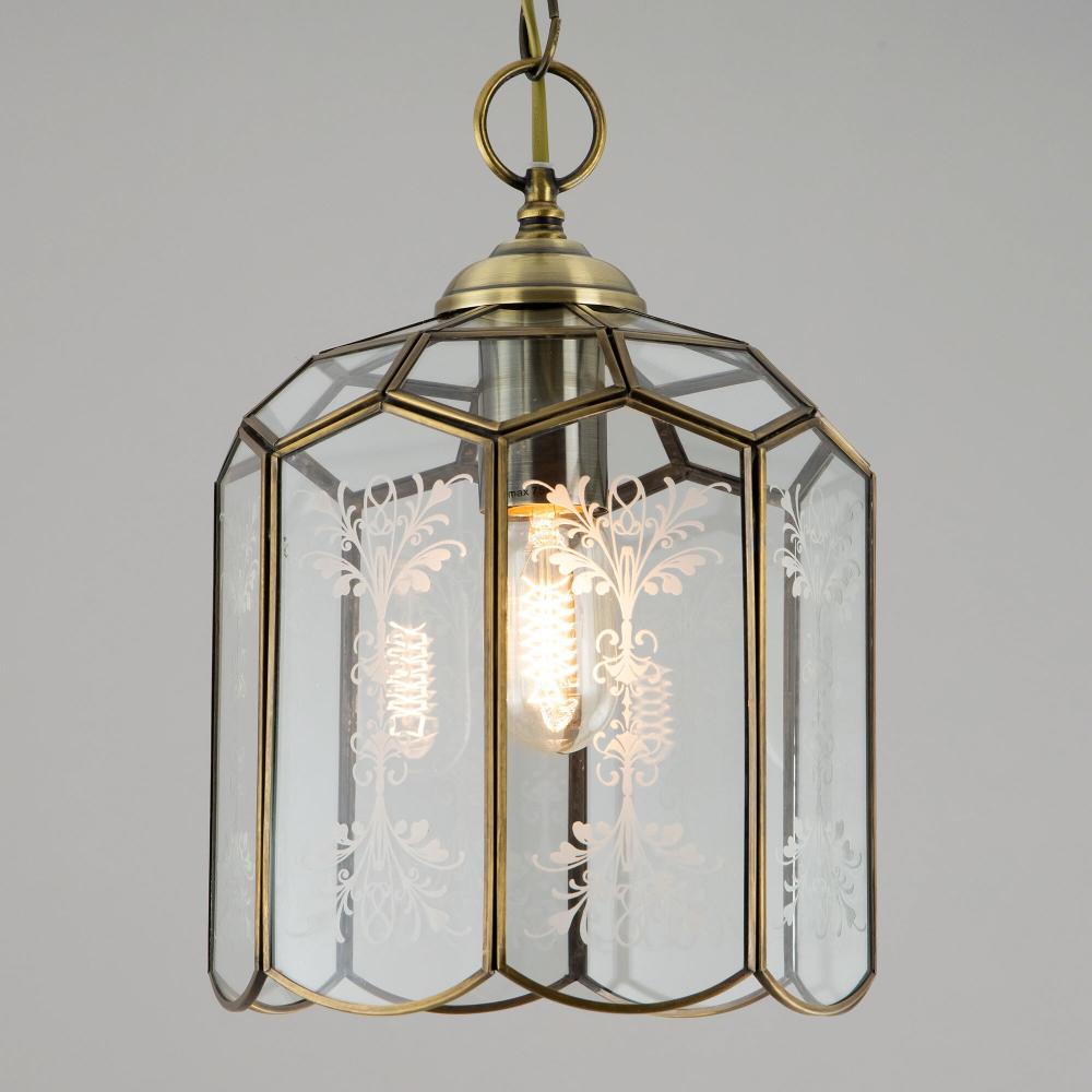 Citilux Витра-2 CL442210 Подвесной светильник витражный Бронза