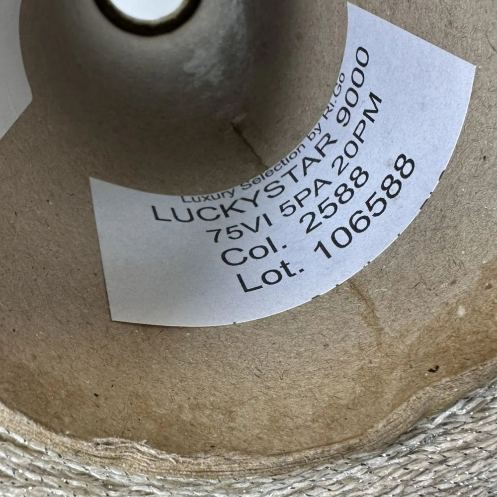 LUCKY STAR - Luxury Selection by Ri.Go; 75% вискоза, 5% п/а, 20% люрекс с утолщениями; 900м/100гр; col. 2588, цвет: «овсянка в серебре»