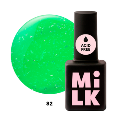 Milk Rainbow Base 82 Green Gecko - Бескислотная цветная база, 9мл.