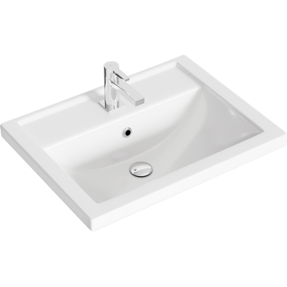 AQ FRG0106DB Fargo Тумба под умывальник подвесная, 610х610х410 мм, 2 ящика, Дуб балтийский