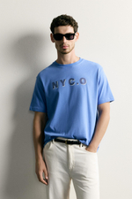 ФУТБОЛКА СВОБОДНОГО КРОЯ С ПРИНТОМ — ZARA · 0962/312