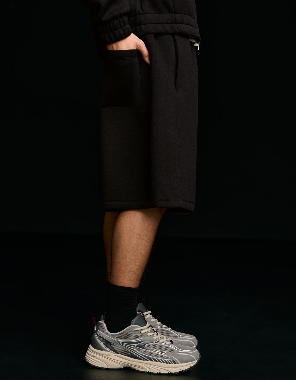 Мужские бермуды oversize из неопрена - BERSHKA