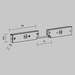 Коннектор питания угловой 3см Maytoni Levity TRA184CPC-1B-3