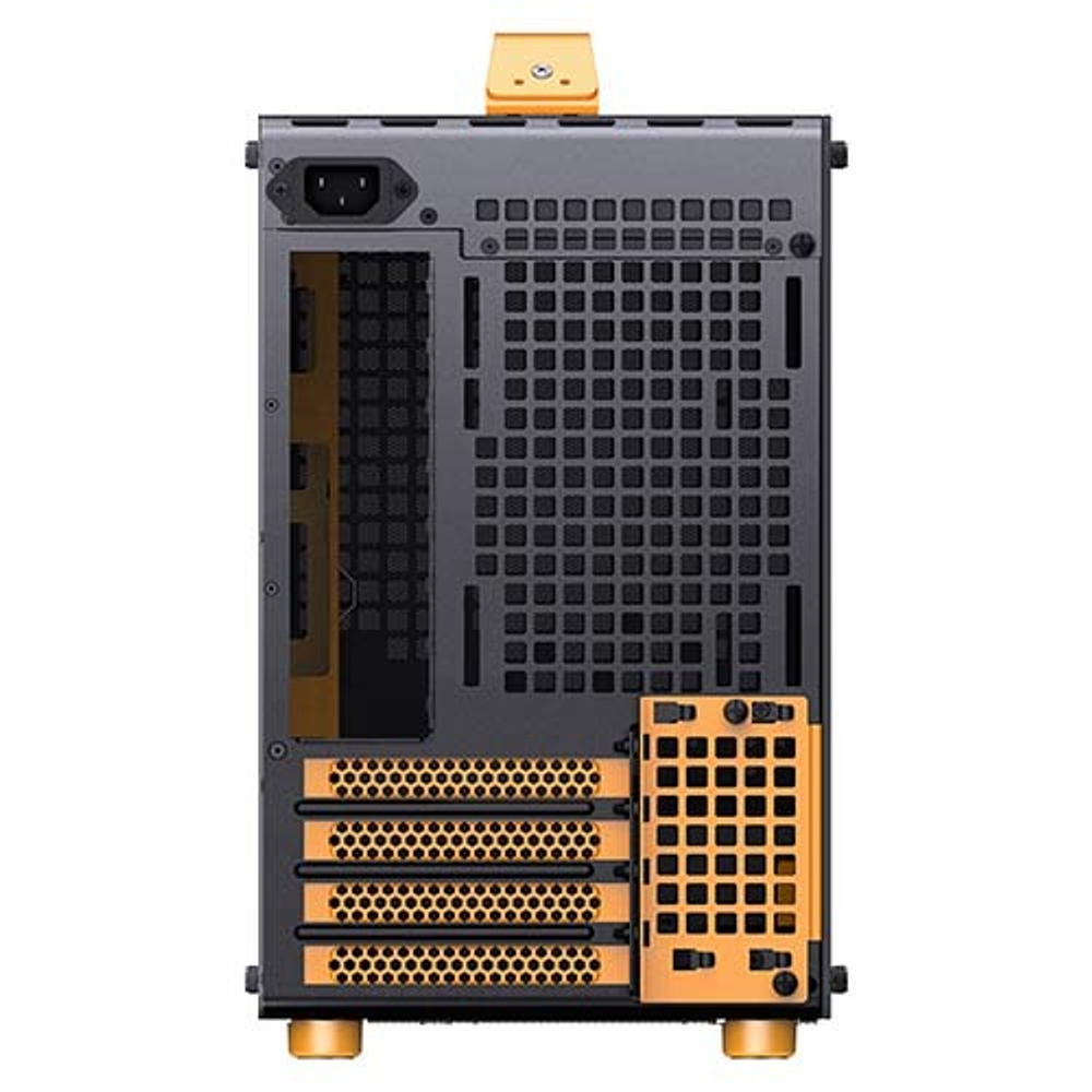 Корпус JONSBO Jonsplus Z20, mini-ITX, micro-ATX, черно-оранжевый (без БП)