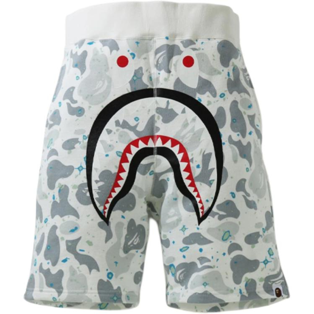 A Bathing Ape Space Camo Shark Sweat Шорты белый