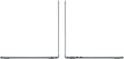 Ноутбук Apple MacBook Air A3113 M3 8 core 16Gb SSD256Gb/10 core GPU 13.6" Liquid Retina (2560x1664) macOS grey space WiFi BT Cam (Z1B6001SE)