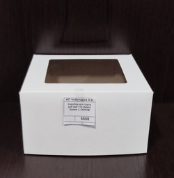 Коробка для торта 225*225*110 (50шт) Белая С ОКНОМ