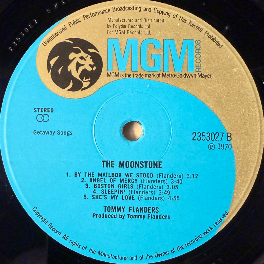 Tommy Flanders ‎– The Moonstone (Англия 1970г.)