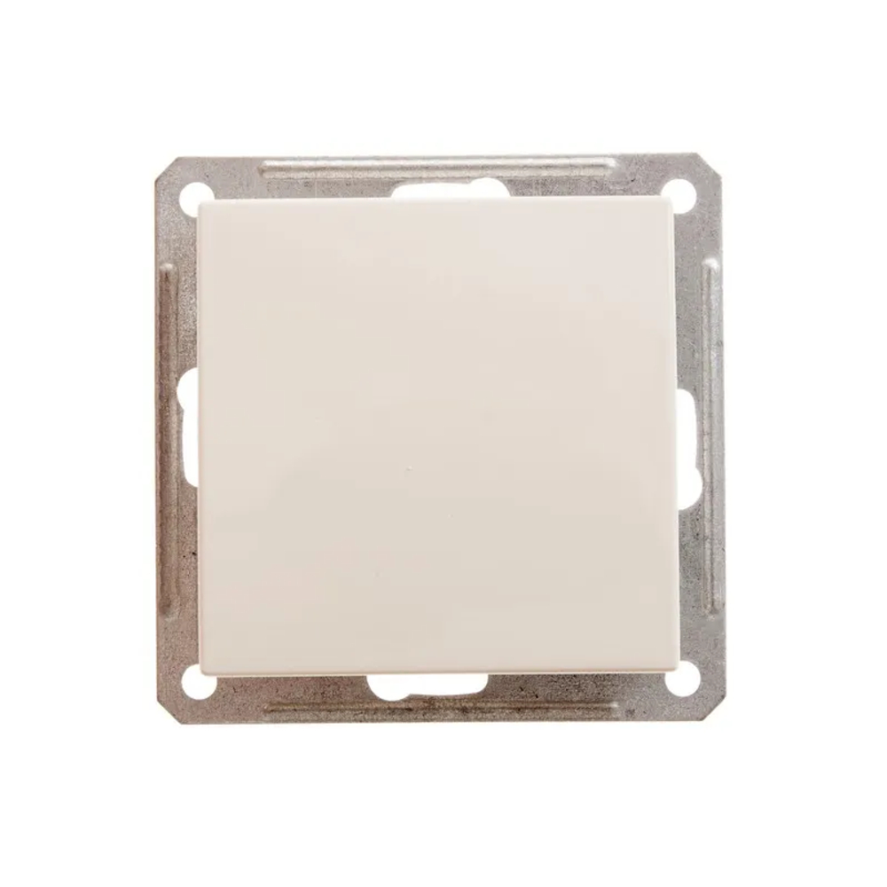 W59 AQUA 1-клавишный ПЕРЕКЛЮЧАТЕЛЬ, IP44, сх.6, 10АХ, механизм, СЛОНОВАЯ КОСТЬ