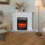 Каминокомплект Real Flame Dominica Corner WT с очагом Fobos Lux Black (угловой) (без пульта)