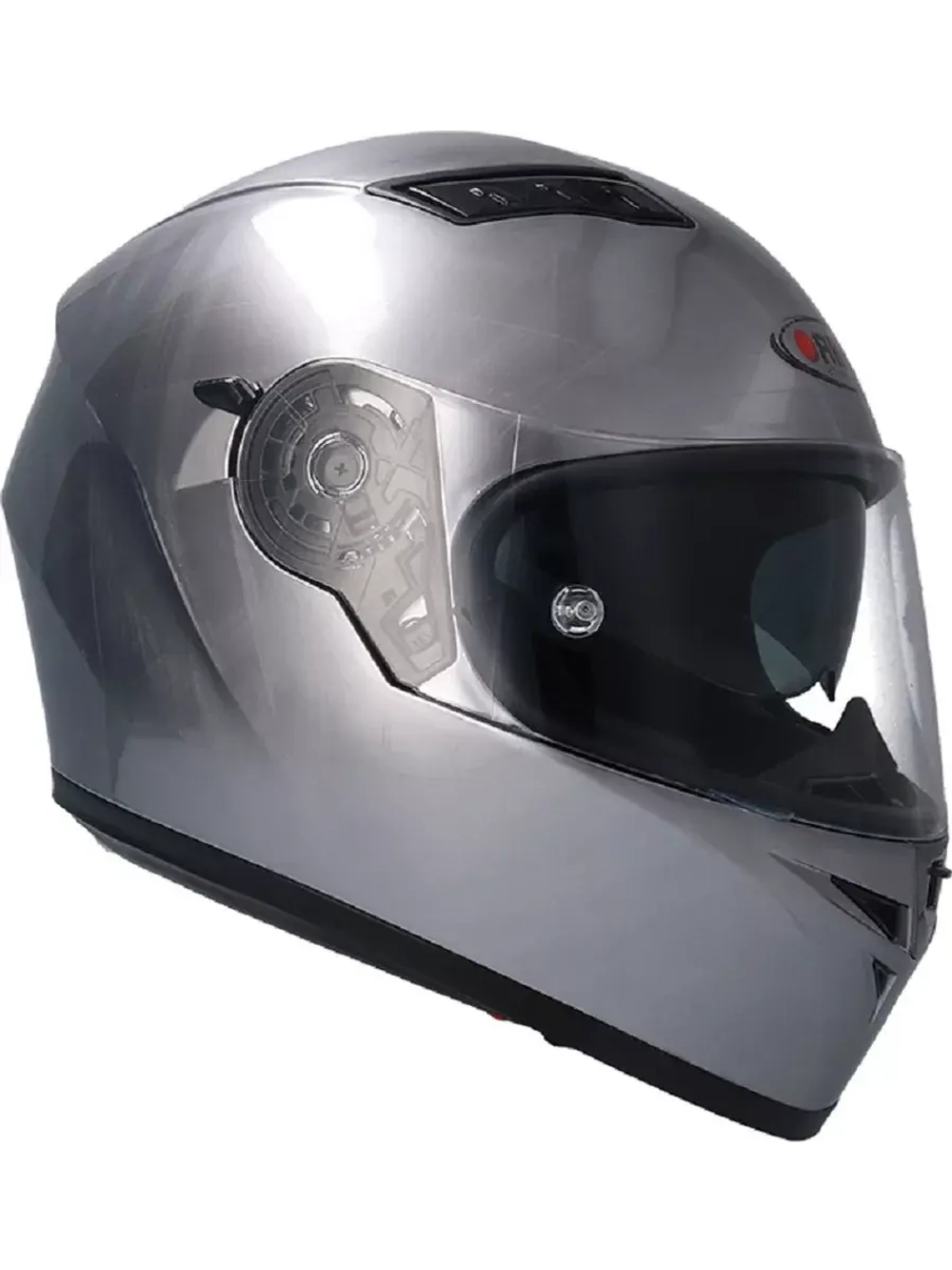 Шлем SHIRO SH600 SCRATCHED CHROME 2XL