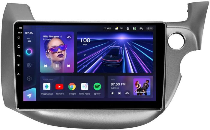 Магнитола для Honda FIT 2 2007-2014, FIT Shuttle - Teyes CC3L на Android 10, CarPlay, 4G SIM-слот