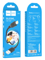 Кабель HOCO X90 USB-Lightning 2.4А 1м Silicone Black