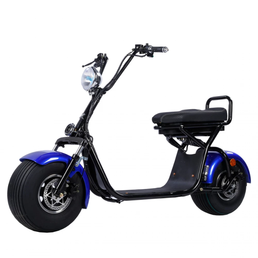 Электроскутер SEEV Citycoco Woqu 1500W, 60В 20Ah Черный
